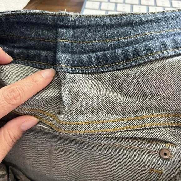 Motto Jeans Womens Size 26W Blue Denim Cotton Blend Five Pockets Casual - Picture 7 of 10